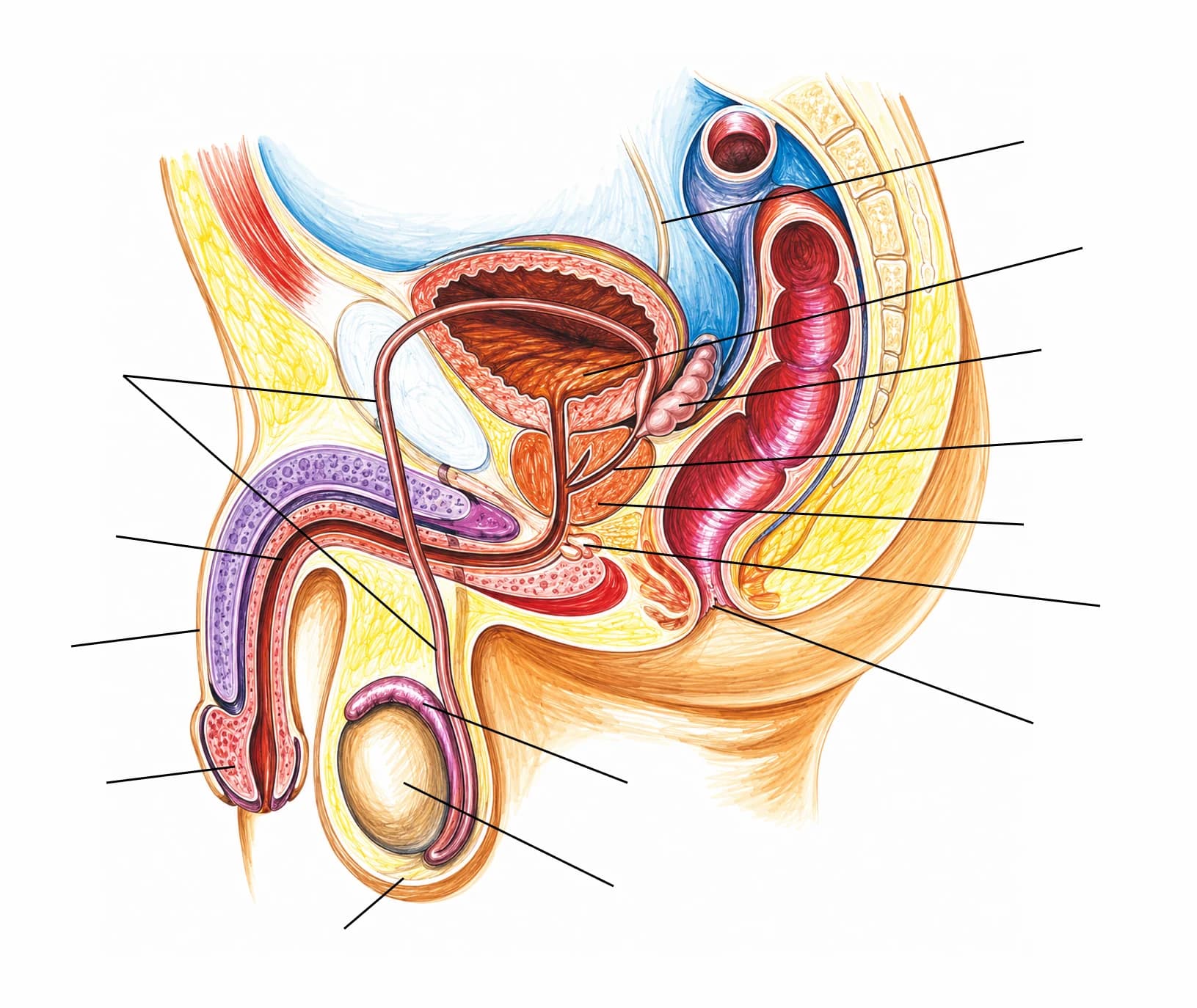 Figura: Aparatul genital masculin