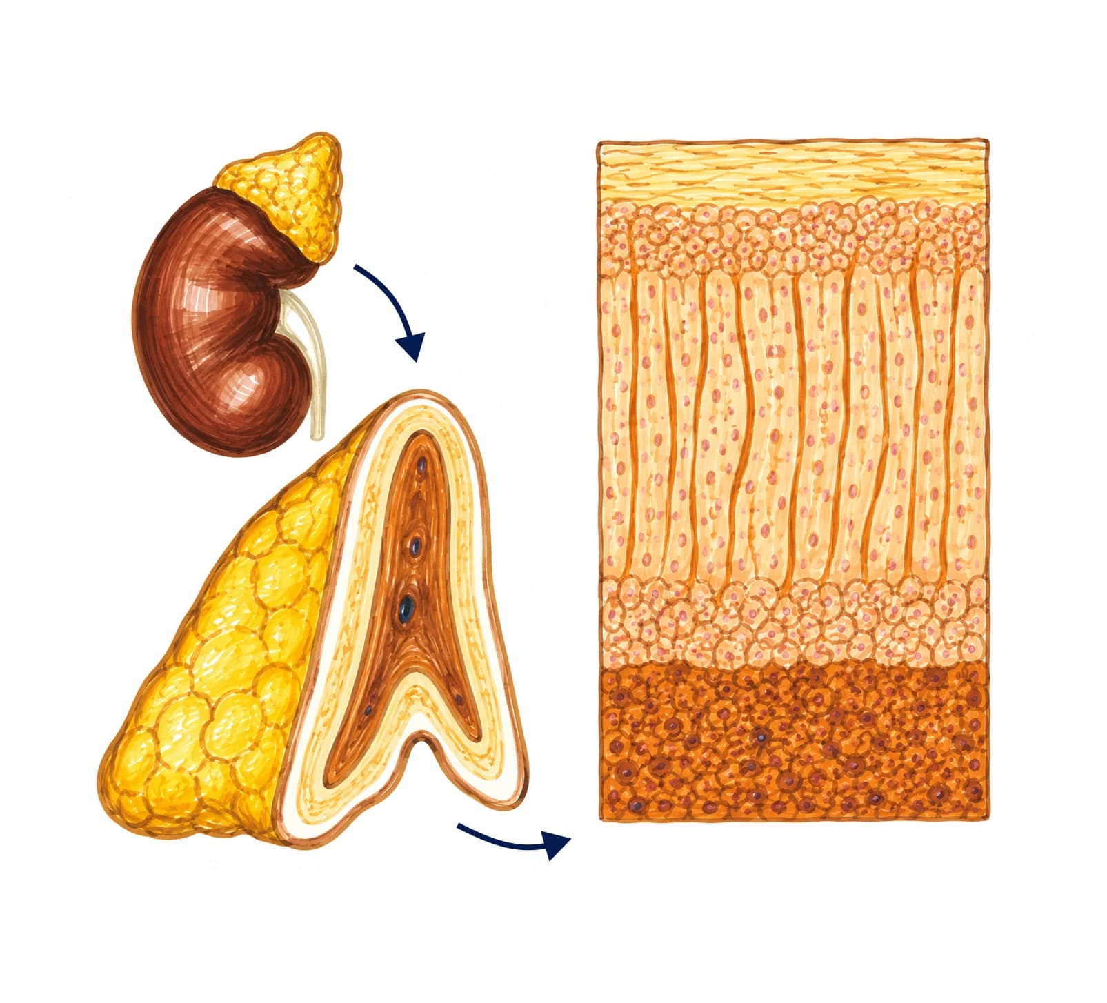 Structura glandei suprarenale