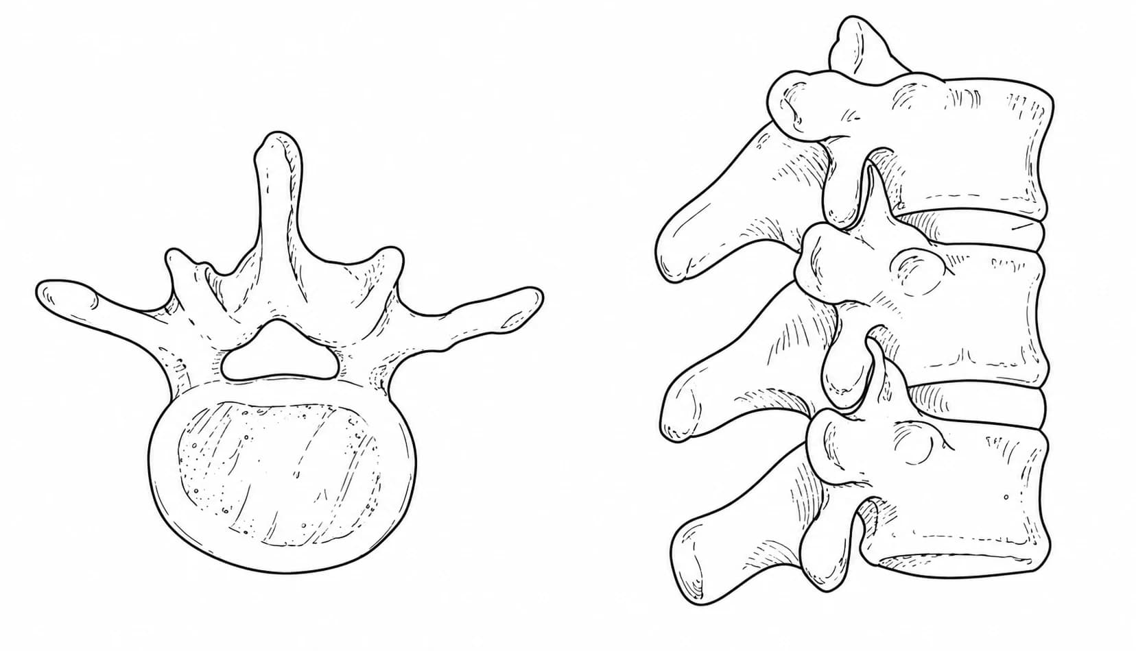 Detaliile unei vertebre